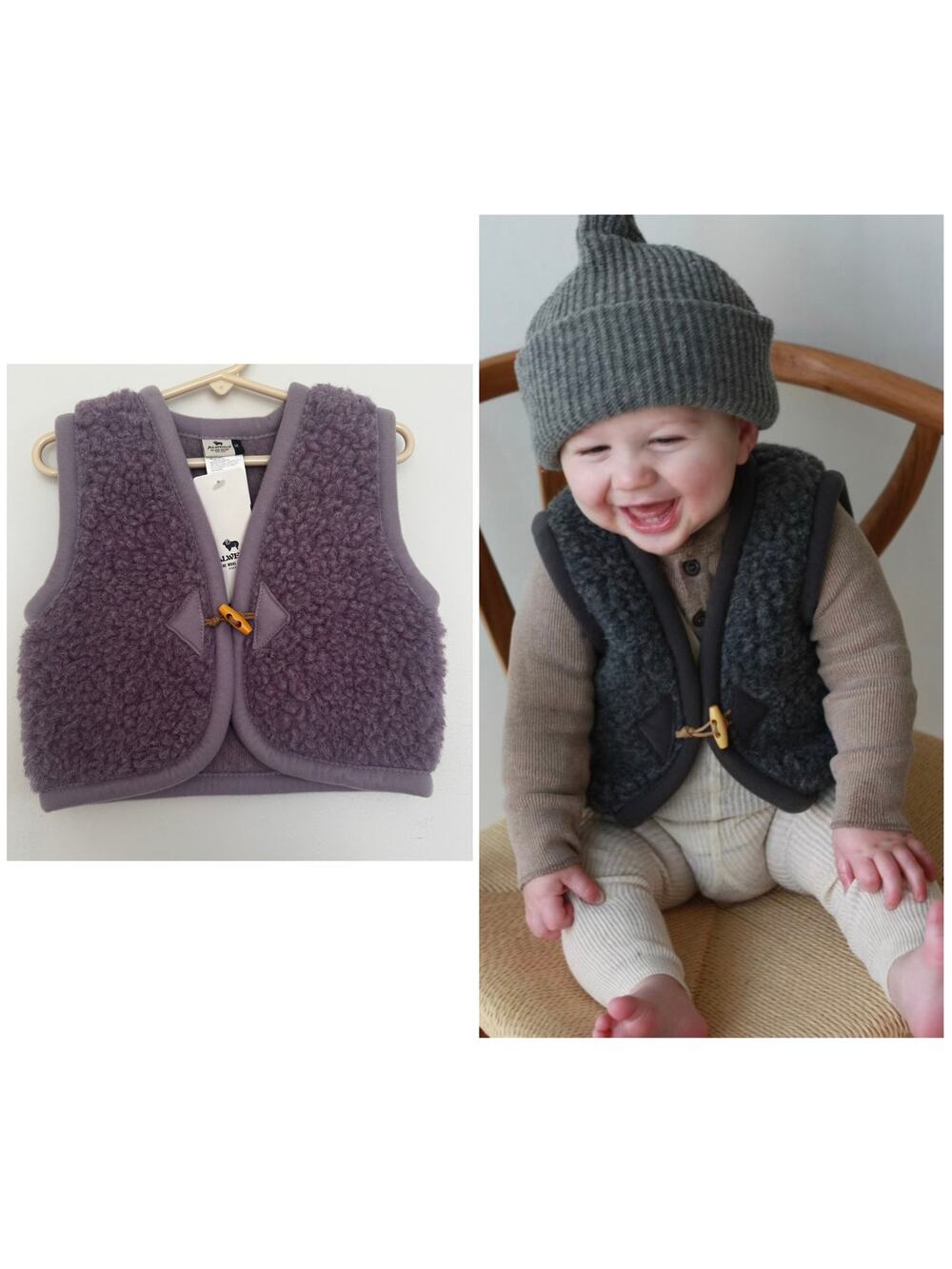 Alwero Alpen Junior Wool Bodywarmer Vest in Lily